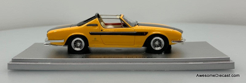 1964 Ferrari 330 GT 2+2 Cabriolet Michelotti SN 6109, Yellow/Black 1:43 Resin Cast Model by Kess