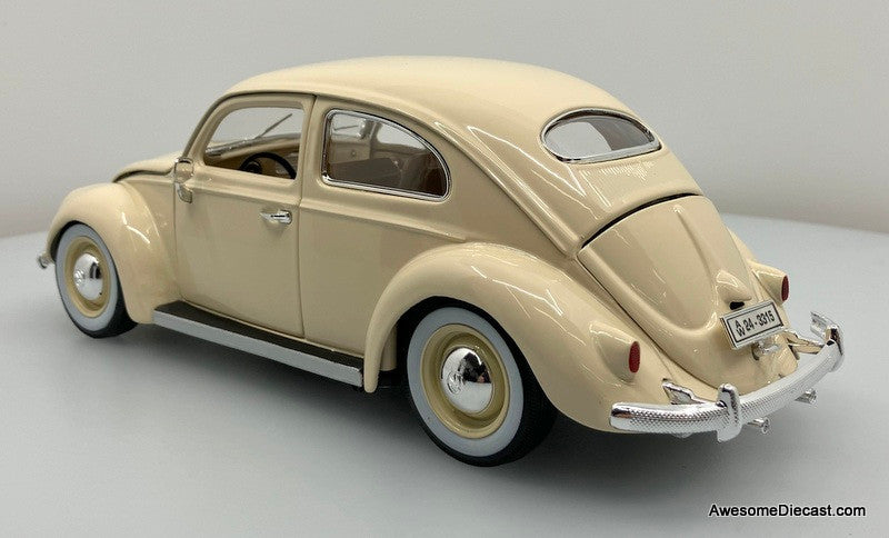 Maisto 1:18 1955 Volkswagen Beetle, Ivory