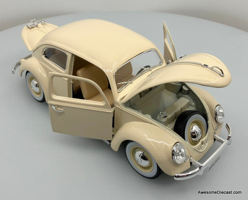 Maisto 1:18 1955 Volkswagen Beetle, Ivory
