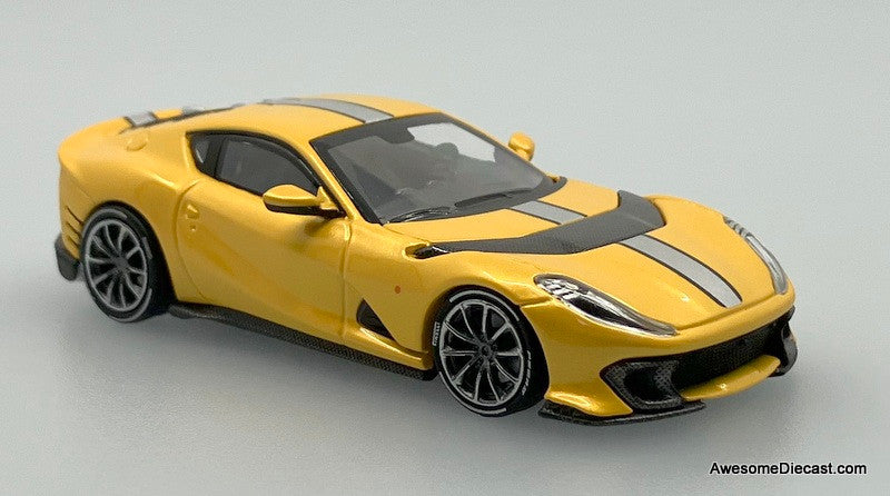 Ferrari FE812C Competizione, Giallo Triplo Strato 1:64 Diecast Model Car by TOC