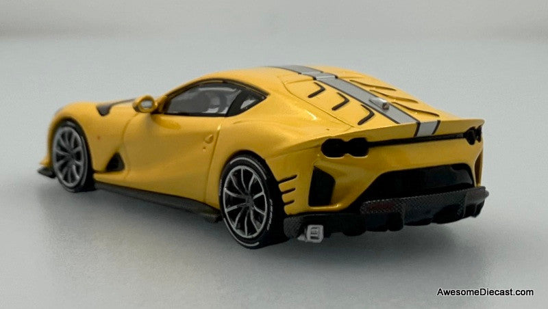 Ferrari FE812C Competizione, Giallo Triplo Strato 1:64 Diecast Model Car by TOC
