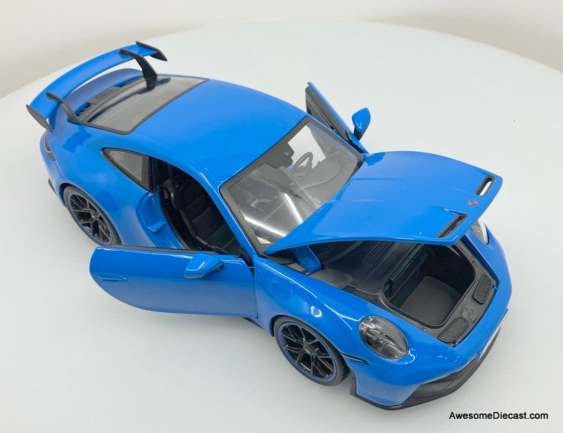 Porsche 911 GT3, Blue 1:18 Diecast Model Car by Maisto