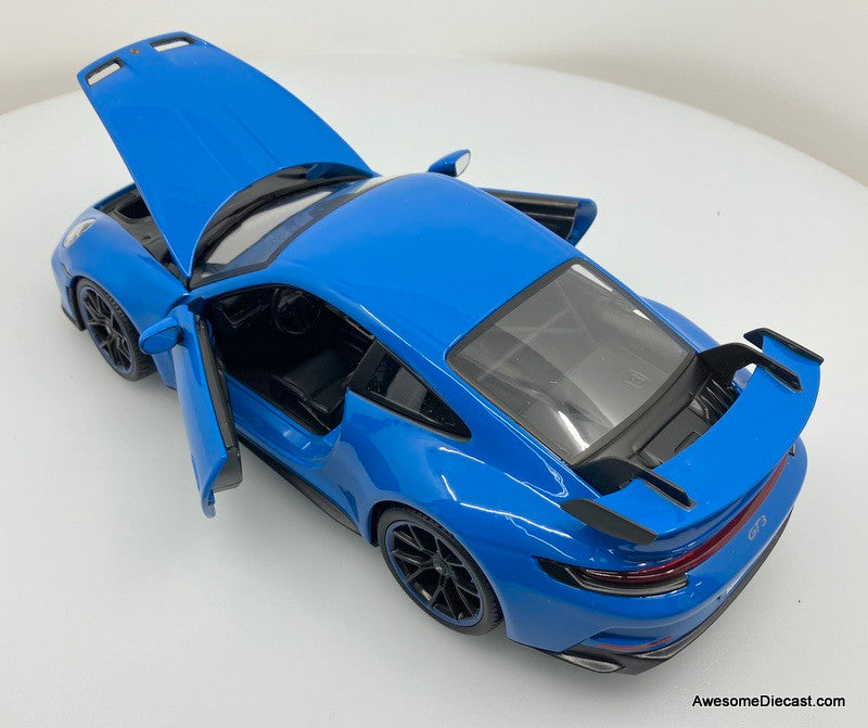 Porsche 911 GT3, Blue 1:18 Diecast Model Car by Maisto