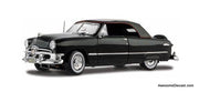 1950 Ford Convertible, Black 1:18 Diecast Model Car by Maisto