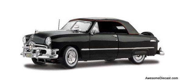 1950 Ford Convertible, Black 1:18 Diecast Model Car by Maisto