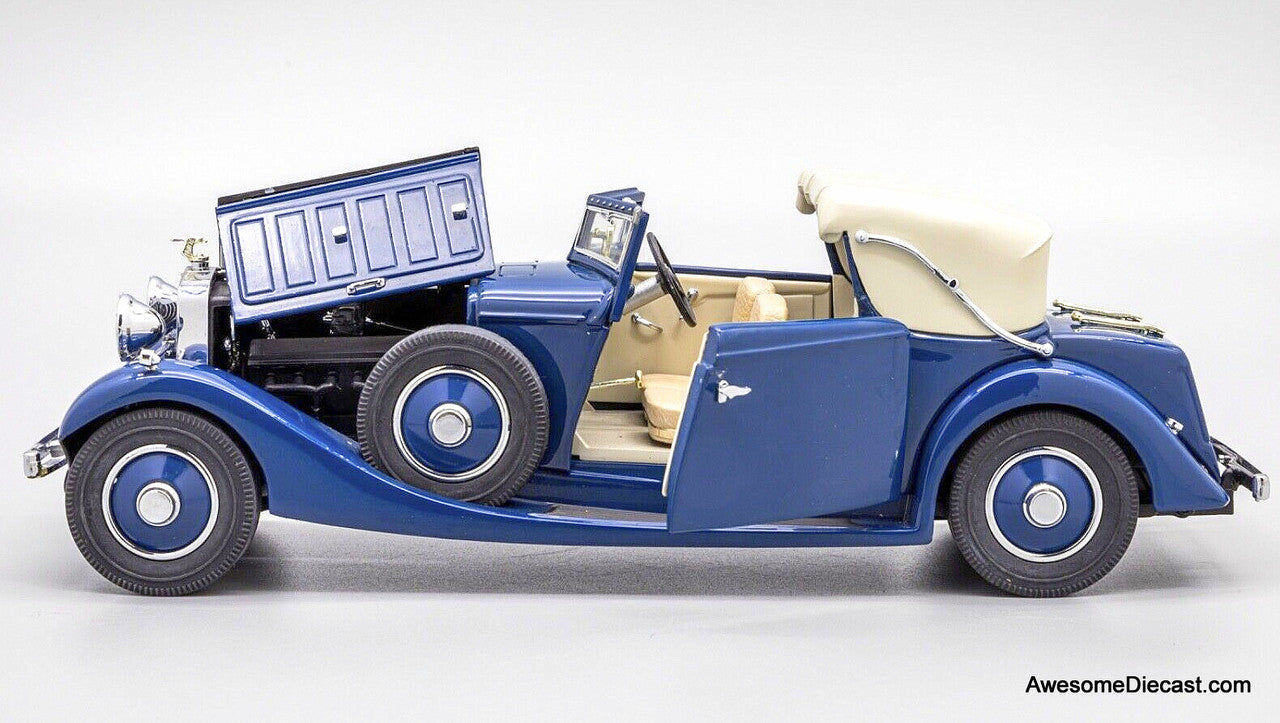 1915 Stutz Bearcat - Yellow 1:24 Diecast Car Model by Franklin