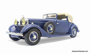 1934 Hispano Suiza J12 Coupe, Blue 1:24 Diecast Car Model by Danbury Mint