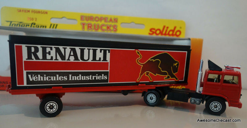 ONLY ONE! Solido 1:64 Saviem Fourgon Tractor Trailer: Renault Car Parts