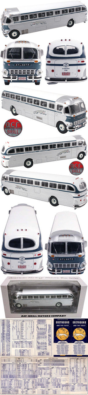 AHM 1:50 1948 ACF Brill IC-41 Intercity Coach: Southeastern Greyhound Line:  Atlanta, GA