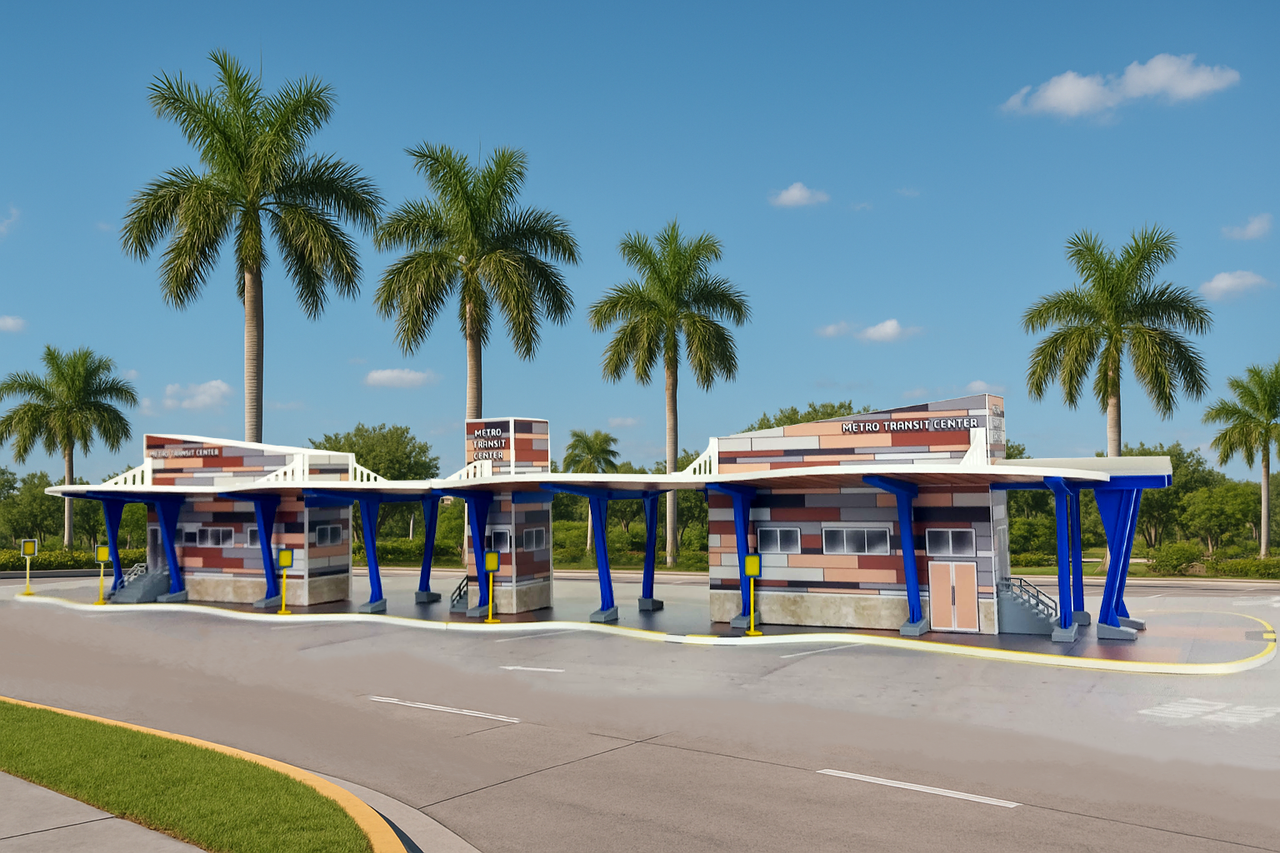 Metro Transit Bus Center 1:87 Bus Station Diorama - E-Z Assembly Kit for Diecast Collectors by Iconic Replicas