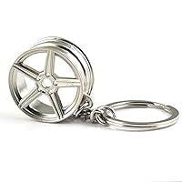 Wheel Rim Keychain – Automotive Key Ring Accessory for Car Lovers