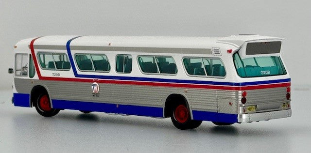 GM SDH-5307 New Look Suburban Bus 1:87 Deluxe Version by Rapido: Transport of New Jersey /  Bicentennial Scheme