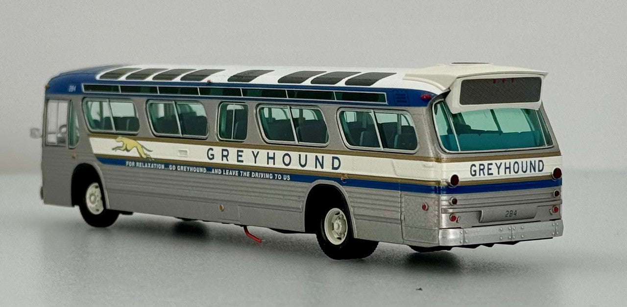 GM SDH-5307 New Look Suburban Bus 1:87 Deluxe Version by Rapido Greyhound 1964 N.Y. World's Fair