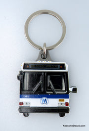 Iconic Replicas Limited Edition Metal Keychain: Grumman 870 Transit Bus