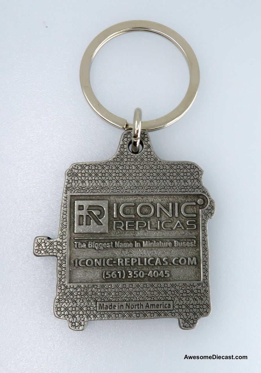 Iconic Replicas Limited Edition Metal Keychain: Grumman 870 Transit Bus
