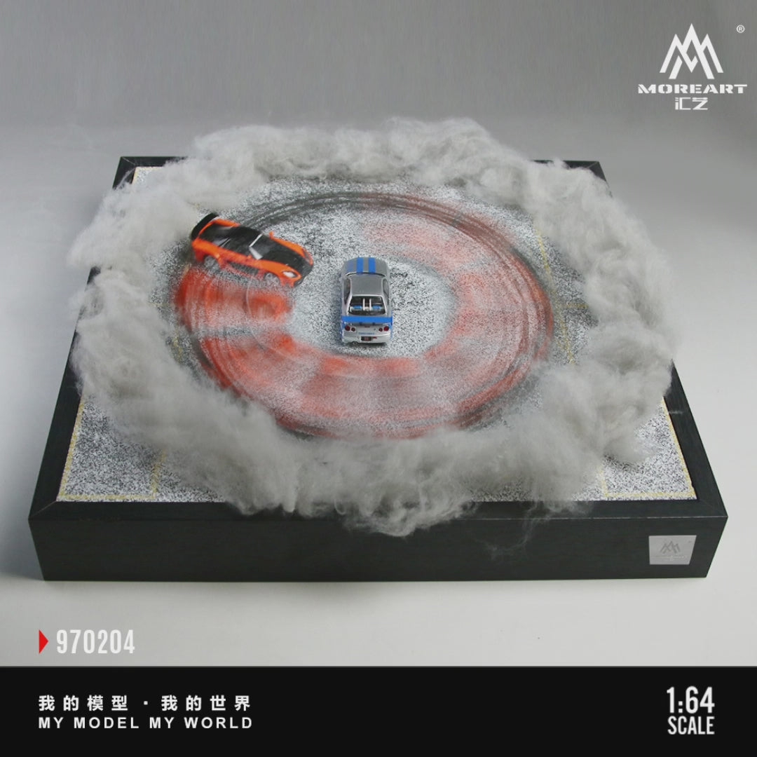 Load video: Car Drift Turntable Scene 1:64 Diorama by MoreArt