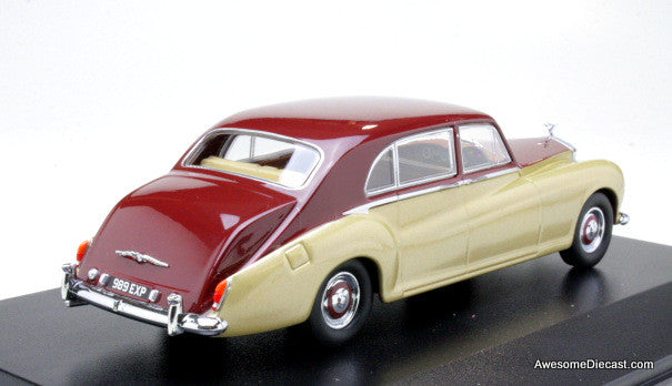 1964 Rolls Royce Phantom V James  Young, Burgundy/Silversand 1:43 Model Diecast Model by Oxford Diecast
