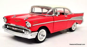 1957 Chevrolet Bel Air - Red/White 1:24 Diecast Replica by Franklin Mint