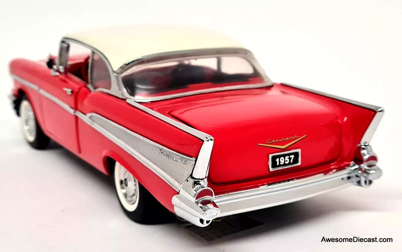 1957 Chevrolet Bel Air - Red/White 1:24 Diecast Replica by Franklin Mint