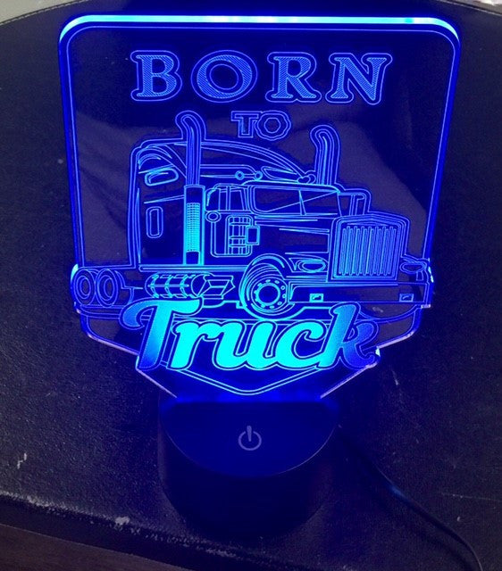 Iconic Replica 3D Display Lamp: Born To Truck!
