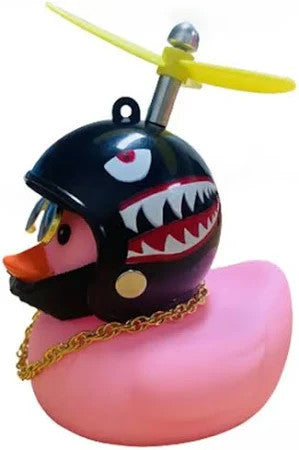 Duck with Helmet Yellow | Black | Pink– Fun Car, Bike, and Cycling Accessory for Road Trips